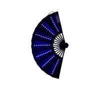 Foldable Hand Fan - Lighted Folding Fan, Decorative Breeze Fan | Rechargeable Night Accessories for Party Supplies, Cosplay, Stage Act, Warm Weather, Theme Gatherings