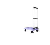 Foldable Hand Truck Multi-Color Lightweight Dolly for Home Use Grocery Shopping Small Load Delivery Purple Portable Cart