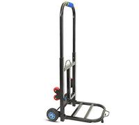 Foldable Hand Truck with Puncture Proof Rubber Wheels Lightweight Garden Cart for Easy Transport Heavy Du Shopping Trolley with & Handle