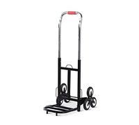 Foldable Hand Truck with Six Wheels Portable Climbing Trolley Compact Folding Cart for Easy Transport and Heavy Lifting - Ideal for Home Office and Outdoor Use