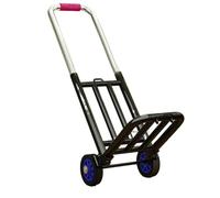 Foldable Hand Truck with Wheels Shopping Trolley for Outdoor Use Stair Climber Adjustable Cart 25mm Frame for Easy Maneuverability and Convenience.