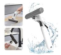 Foldable Hand Washable Mini Mop, Small Desktop Cleaning Mop for Bathroom Kitchens Car Glass (White)