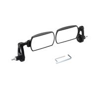 Foldable Handlebar Mirrors - Black 16x4.5cm