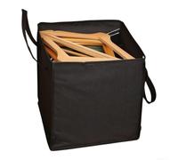 Foldable Hanger Storage Bag Large Holds 12 High-Density Oxford Cloth | Features sturdy double handles and modern minimalist style for efficient closet organization