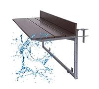 Foldable Hanging Balcony Table, Adjustable Height Outdoor Side Table, Space-Saving Patio Furniture for Small Spaces, Perfect for Dining and Relaxing