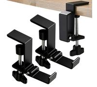 Foldable Headphone Stand Hanger Holder Under Desk Aluminum Alloy Headset Stand Fit for Gaming PC Accessories Universal Space Save Mount Clamp Hook Suitable for Xbox/PS4 Controller Office Computer Desk