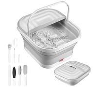 Foldable Heated Massage Foot Bath - Thalasso Foot Basin with Massage Rollers, Support 45°C, Relaxation & Relaxation at Home