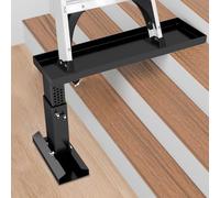 Foldable Heavy Duty Ladder Extender Plus-Adjustable Height 11.8-19.1", Ladder Leveler for Stair-Ladder Aide-Ladder leveler for Extension Ladders with 23.7x7.5" Platform-Non-Slip Mat-Holds up to 880lbs