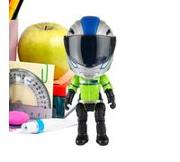 Foldable Helmet Figurine Toy Hidden Motorcycle Rider Action Figure Kid