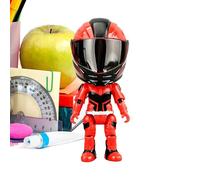 Foldable Helmet Figurine Toy Hidden Motorcycle Rider Action Figure Kid