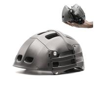 Foldable helmet Plixi Fit - for bike, e-scooter, onewheel, skateboard, e-bike - Meets CE standard, same protection as classic helmet - Volume divided by 3 when folded - colour Grey - size S-M
