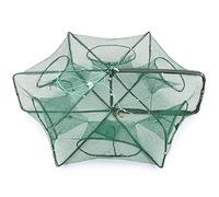 Foldable Hexagon Fishing Net 6 Hole Mesh Bait for Minnow Shrimp Crab Crawfish Lobster Eel Smelt Preys