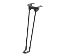 Foldable Hinge Hardware Steel Plate for Outdoor Picnic Table Bed Leg Extension 38cm Black(42cm)