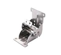 Foldable Hinges Bracket Self-Lock Extension Folding Hinge with Screw Furniture Cabinet Table Repair Support Holder Home Hardware(Silver4pcs)