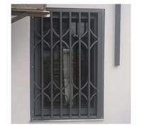 Foldable Home Protection Guard Fence, Customisable - Folding Interior Bar Guard For Windows For Kids & Pets Safety Proof - Horizontal Sliding Window Security Bars(130x115cm)