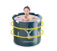 Foldable Ice Bath: Foldable Plunge Bath, Adult Hydrotherapy Tub | Adjustable Temperature Bath Container Structure, Compact Appearance Group