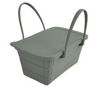 Foldable Ice Bucket Silicone Foldable Beverage Tubs With Handle | Large Capacity Ice Blocks Mold for Fishing Trips Camping Beach Outings Pool BBQ Gatherings Picnics
