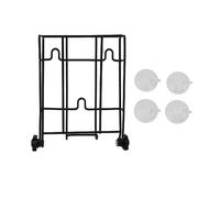 Foldable Ice Scoop Holder, Stainless Steel Heavy Duty Ice Maker Scoop Holder with Suckers for Shop Ice Maker Home Kitchen Freezer Bar Party Wedding (Small)