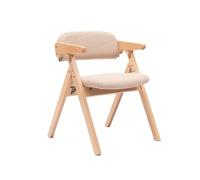 Foldable Indoor Chairs with Arms, Mid-Century Collapsible Design, Padded Seat and Backrest, No Assembly Required, Ideal for Kitchen, Living Room, Party, and Study