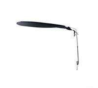 Foldable Indoor Sunshade with Telescopic Rod and I Beam Clip for Laptop Use on Office Desks or Home Workstations (Short-rod)