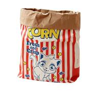 Foldable Interactive Cat Bag Cartoon Paper Box Sturdy Pet Accessory Size 45 x 30 x 25 cm for Kitten Small Dogs Outdoor Travel Car