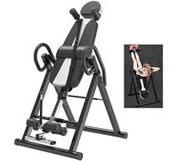 Foldable Inversion Table for Back Pain Relief, Adjustable Gravity Therapy to Improve Posture, Heavy Duty Design for Effective Spinal Decompression