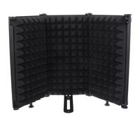 Foldable Iron Sponge Microphone Windscreen Cover Black