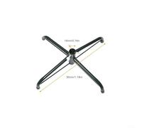 Foldable iron tripod stand for Christmas trees 4 to 6 ft tall, metal base bracket with 3 fix screws providing stable tree support (A)