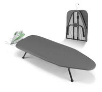 Foldable Ironing Board, Heat Resistant Cover Iron Board with Steam Iron Rest,Portable Tabletop Ironing Board wiht Non-Slip Feet for Home Travel Use,Space-Saving, Adjustable Height Up To 81cm
