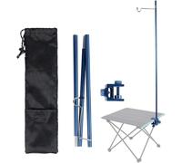 Foldable IV Pole Stand, Aluminum Alloy Adjustable Height IV Stand with 1 Hook, Portable Travel Infusion Pole for Elderly Home Care, Hospitals