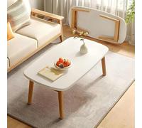 Foldable Japanese Coffee Table, Rectangular MDF Sofa Table with Thick Legs, Stylish & Functional for Living Room, Bedroom & Office