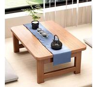 Foldable Japanese Floor Dining Table - Low Table for Small Spaces Living Room & Reception 70x40x40 cm Stylish Primary Color Perfect for Dining & Relaxation