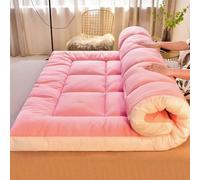 Foldable Japanese Futon Mattress - Portable & Comfortable Rollable Design for Camping & Home Use Space-Saving Multi-Color Options 120 x 200 cm (White)