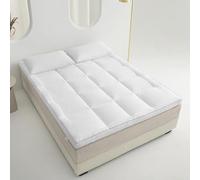 Foldable Japanese Futon Mattress Topper Roll Up Sleep Mat 39"x79" Comfortable White Bedding for Better Sleep Portable & Space-Saving Solution