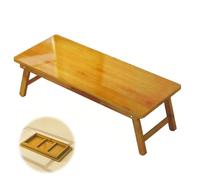 Foldable Japanese Table Portable Dining Table for Balcony Living Room Tea House - No Assembly Required Space-Saving Design Perfect for Outdoor and Indoor Use