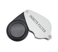 Foldable Jewelry Identification Tools Jadeite Filter with 4cm Lens for Metal Body Pocket Size Jewelry Identification Tool Gemstones Lightweight Loupe Suiatble