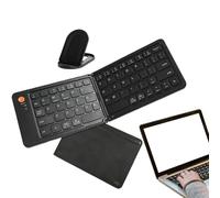 Foldable Keyboard - Foldable Portable Keyboard | Ultra-thin Portable Folding Keyboard Compatible with Most Tablets, Laptops and Smartphones, Supports 3 Devices