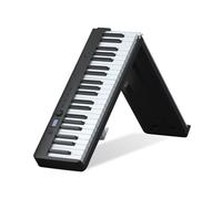 Foldable Keyboard Piano 88 Key Full Size Semi-weighted Electronic Piano Bluetooth MIDI Digital Piano With Music Stand, Sustain Pedal And Bag For Beginners(Black)