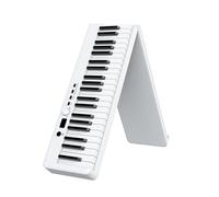 Foldable Keyboard Piano 88 Key Full Size Semi-weighted Electronic Piano Bluetooth MIDI Digital Piano With Music Stand, Sustain Pedal And Bag For Beginners(White)