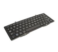 Foldable Keyboard, Tri Folding Portable Wireless Folding Keyboard Compact for Wireless External Laptops (Classic Black)