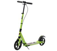 Foldable Kick Scooter Adult Teen Adjustable Height Dual Brake Green Scooter