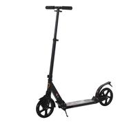 Foldable Kick Scooter with Big Wheels for 14+ Teens Adult in Black