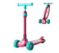 Foldable Kids Scooter, Kids Scooter Height Adjustable | Adjustable Kids Scooter Foldable - Boys and Girls 2-12 Years Old Outdoor Bike Scooter for Playground, Park