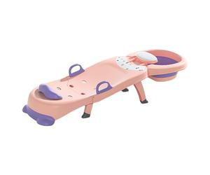 Foldable Kids Shampoo Chair - Adjustable Salons Seats with Basin | Portables Children's Hair Chair for Babies, Boys, Girls Haircuts and Baths Assistance, Comfortabless Hairs Basin