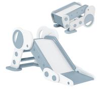 AIYAPLAY Kids Slide Freestanding Toddler Slide Foldable for Indoor Outdoor 1.5-3 Years Old, Grey