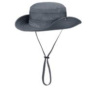 Foldable Kids Sun Hat with UPF50 Adjustable Chin Cord Fisherman Hat for Children Outdoor Adventures Accessories Beach for Boy Girl Dark Grey