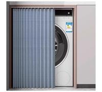 Foldable Kitchen Cabinet Dustproof Shelf No Drill Wardrobe Drapes for Bathroom & Closet Blue 100x130cm Slish Sto Solut