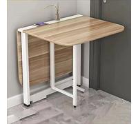Foldable Kitchen Dining Table Extendable Wooden Table Space-Saving Multi-Function Dining Furniture Drop-Leaf Design for Small Spaces Portable and Versatile Dining Solution.
