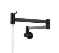 Foldable Kitchen Faucet Brass Kitchen Faucet Pot Filler 360 Rotatable Folding Lengthened with Double Joint Swing Arms Cold Only(ORB)