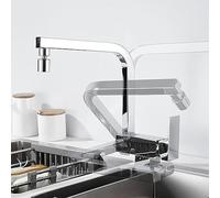 Foldable Kitchen Faucet, Multifunctional Brass Tap for Hot & Cold Water, Space-Saving Design, Swivel Spout for Modern Kitchens, Easy Installation